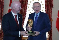 Cumhurbaşkanı Erdoğan, FIFA Başkanı Gianni Infantino'yu kabul etti