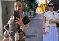 Meriç Aral ve bebeğinden yeni kareler! Pozlarına beğeni yağdı