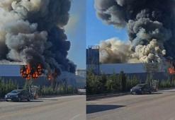 Ankara Sincan'daki boya fabrikasında yangın!