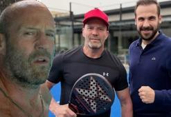 Antalya'da sürpriz buluşma! Dünyaca ünlü oyuncu Jason Statham ve Ümit Erdim yan yana