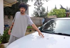 Aracının üstünde fark etti, gözlerine inanamadı! 'Facia olabilirdi'