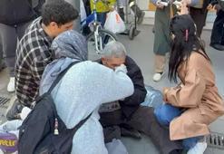 14 yaşındaki çocuk sokak ortasında yaşlı adamı hastanelik etti