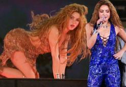 Dev konserde unutulmaz anlar! 2 milyon hayranı tempo tutarak Shakira'nın eski eşi Pique'ye küfür etti
