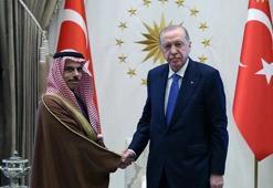Cumhurbaşkanı Erdoğan, Faysal bin Ferhan'ı kabul etti