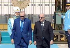 Cumhurbaşkanı Erdoğan, Cezayir Cumhurbaşkanı Tebbun’u resmi törenle karşıladı