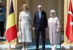 Cumhurbaşkanı Recep Tayyip Erdoğan Belçika Kraliçesi Mathilde’yi kabul etti