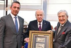 Rahmi Koç ve Ali Koç'tan Bahçeli'ye özel davet: Makamında ziyaret ettiler