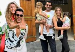 Kenan İmirzalıoğlu ve Sinem Kobal'ın kızları dizi setinde