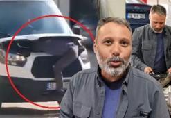 Canını hiçe saydı! Ustanın şaşırtan yöntemi: Hareket halindeki kamyonetin kaputuna yatıp arıza aradı