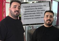 İşleri kötü gidince cama astığı not olay yarattı! Çiğ köftecinin kararı: 'Psikolojik olarak kapalıyız'