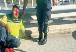 Yardıma koşan jandarmaya TIR çarptı