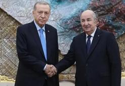Cumhurbaşkanı Erdoğan Cezayir Cumhurbaşkanı Tebbun ile görüştü