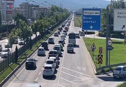 Bursa-Ankara kara yolunda bayram dönüşü yoğunluk oluştu