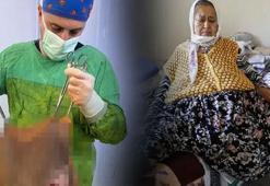 67 yaşındaki kadının karnından tam 40 kilogram kitle çıktı