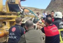 Kırıkkale'de feci olay! Kepçe 15 metre yükseklikten yuvarlandı
