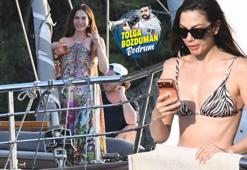 Demet Özdemir Göcek’te ailesiyle tekne keyfinde