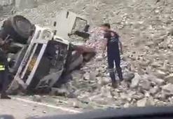 Freni patlayan tırdan atlayan sürücü hayatını kaybetti