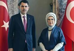 Emine Erdoğan, Çevre, Şehircilik ve İklim Değişikliği Bakanı Kurum ile görüştü