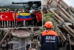 Venezuelalı bakanlardan Türk kurtarma ekibine ziyaret! 'Mühim olan kardeşlik'