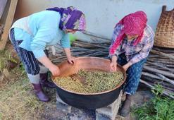 Karadeniz kadınları kazanları fokur fokur kaynatmaya başladı! Kış için kilolarca doğal şifa hazırlanıyor