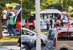 Trafikte öfke patlaması! Minibüse kaskla saldırdı