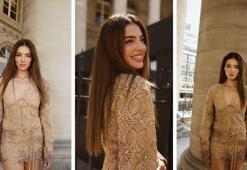 Melisa Aslı Pamuk Paris Moda Haftası’na güzelliğiyle damga vurdu!