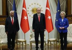 Cumhurbaşkanı Erdoğan, AB Konseyi Başkanı Costa ve Komisyon Başkanı von der Leyen ile görüştü