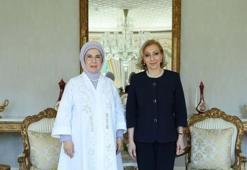 Emine Erdoğan, Lübnan Başbakanı'nın eşi Selam ile görüştü