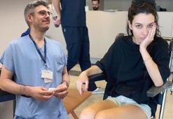 Damla Colbay tatilde talihsiz bir kaza geçirdi! 'Süpermen'im beni kurtardı'