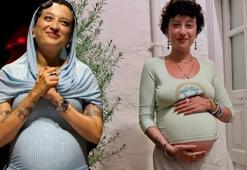 Anne olmak için gün sayan Melike Şahin sahneden minik oğluna seslendi