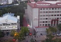 Erzurum Adliyesinin arşiv bölümünde yangın çıktı