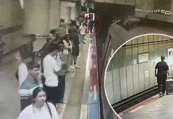 Şişli'de görme engelli genç metro raylarına düştü