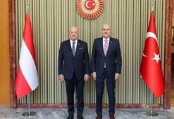 TBMM Başkanı Kurtulmuş, Avusturya Federal Şansölyesi Stocker ile bir araya geldi