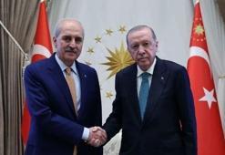 Cumhurbaşkanı Erdoğan, TBMM Başkanı Kurtulmuş'u kabul etti