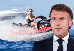 Fransa yanarken Macron'un jet ski keyfi olay oldu! Tepkiler çığ gibi büyüyor
