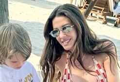 Anne-oğul tatilde
