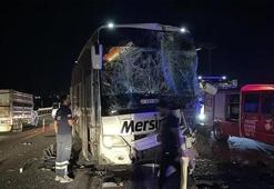 Feci kaza! Şanlıurfa’da iki yolcu otobüsü birbirine girdi