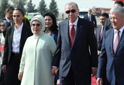 Cumhurbaşkanı Erdoğan Kırgızistan'a gitti