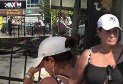 Atlama girişiminde bulundu, Fransız turist 3 saat başında bekledi