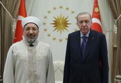 Cumhurbaşkanı Erdoğan, Diyanet İşleri Başkanı Arpaguş'u kabul etti
