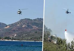 Çanakkale'de korkutan yangın! Havadan ve karadan müdahale ediliyor