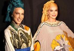 İki ünlü isim podyumda buluştu! Burcu Esmersoy ve Ebru Şallı’dan dikkat çeken defile