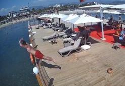 Alanya'da kahreden görüntü! Sığ suya balıklama atlayan tatilci hayatını kaybetti