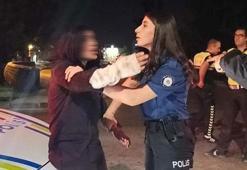 Gece yarısı taşkınlık çıkardı! Polise saldırdı, gazetecilere tükürdü