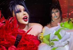 Diva Bülent Ersoy'dan dikkat çeken festival tarzı! Elmalı kostüm