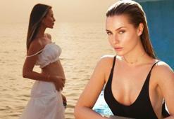 Karnı iyice belirginleşti! Chloe Loughnan'dan hamilelik pozları