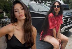 Demet Özdemir'in Toronto tarzı! Beyazlar içinde poz verdi