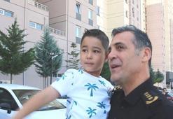Şehit polisin oğlu Çınar'ı okula Emniyet Müdürü Aydın götürdü