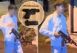 14 yaşındaki suç makinesi dehşet saçtı! Kalaşnikofla havaya ateş açıp koltuk süngerine saklamış