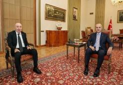 TBMM Başkanı Kurtulmuş, Cumhurbaşkanı Başdanışmanı ve 15 Temmuz Gazisi Aslan'ı kabul etti